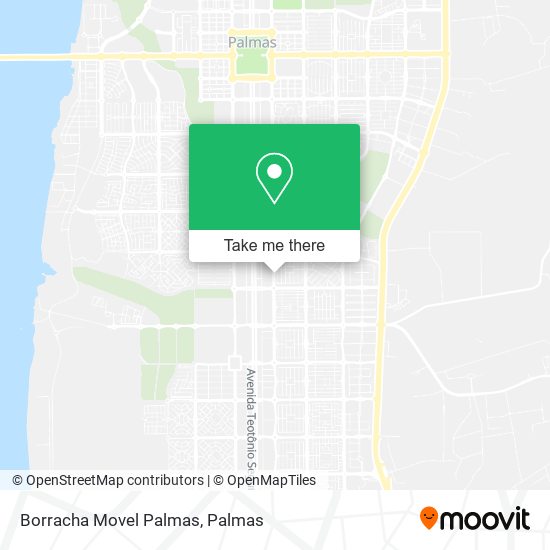 Borracha Movel Palmas map