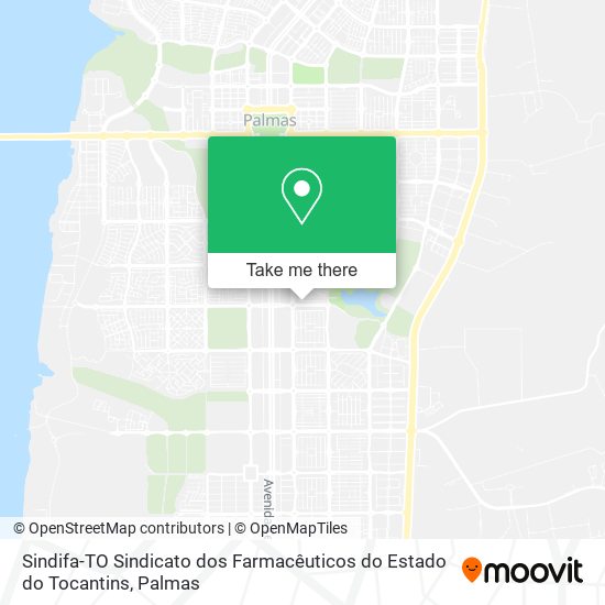 Sindifa-TO Sindicato dos Farmacêuticos do Estado do Tocantins map