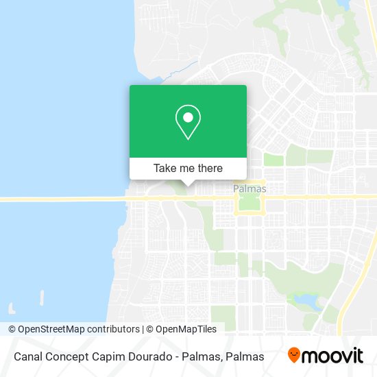 Canal Concept Capim Dourado - Palmas map