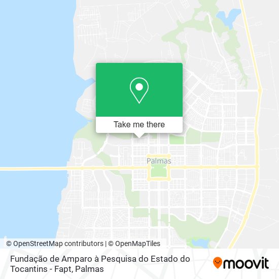 Fundação de Amparo à Pesquisa do Estado do Tocantins - Fapt map