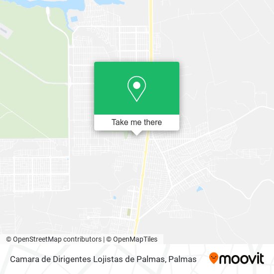 Camara de Dirigentes Lojistas de Palmas map