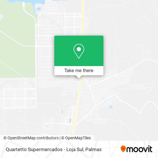 Mapa Quartetto Supermercados - Loja Sul