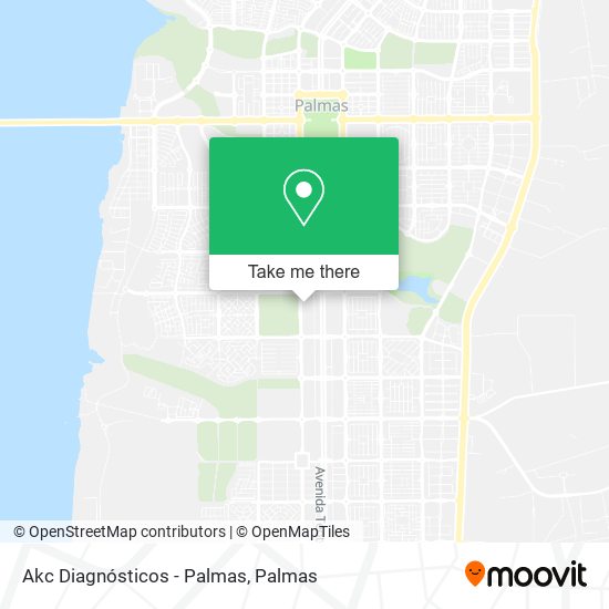 Akc Diagnósticos - Palmas map