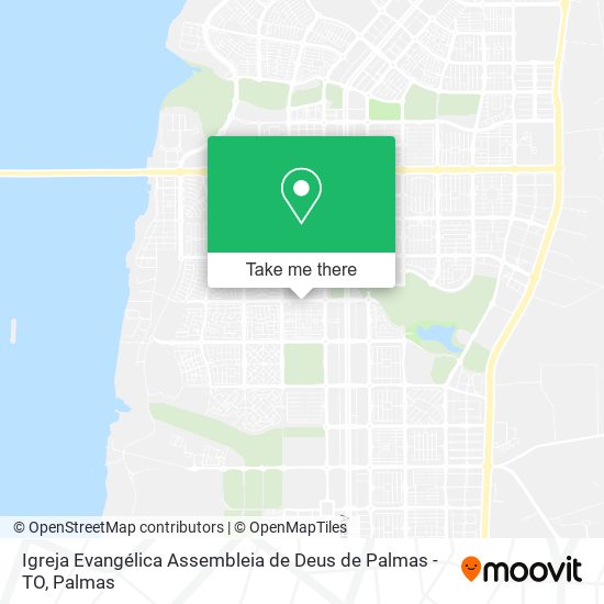 Mapa Igreja Evangélica Assembleia de Deus de Palmas - TO