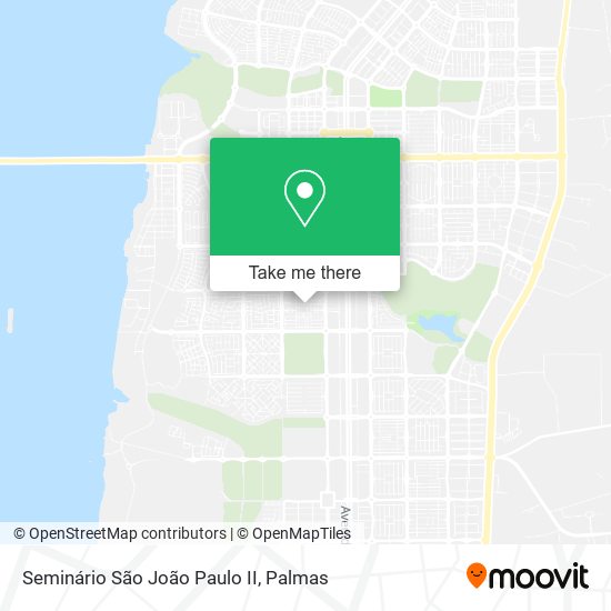 Mapa Seminário São João Paulo II