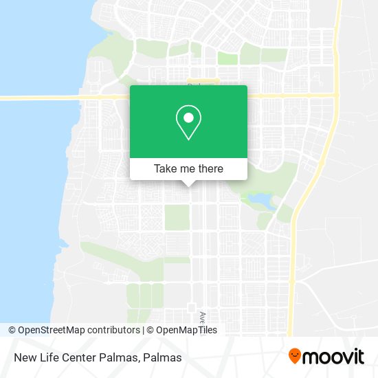 New Life Center Palmas map