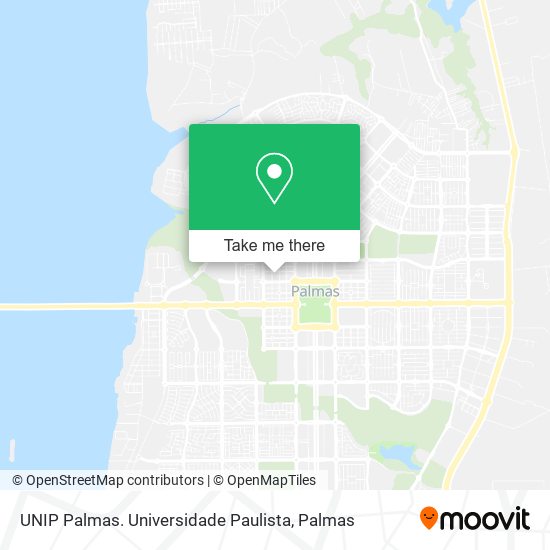 UNIP Palmas. Universidade Paulista map