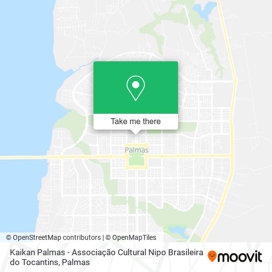 Kaikan Palmas - Associação Cultural Nipo Brasileira do Tocantins map