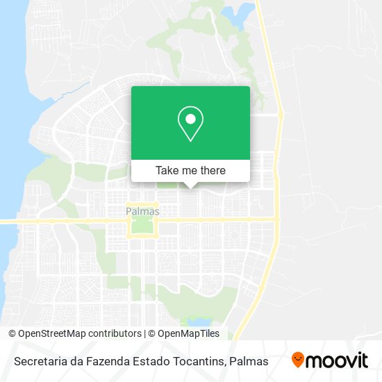 Secretaria da Fazenda Estado Tocantins map