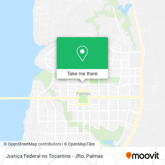 Justiça Federal no Tocantins - Jfto map