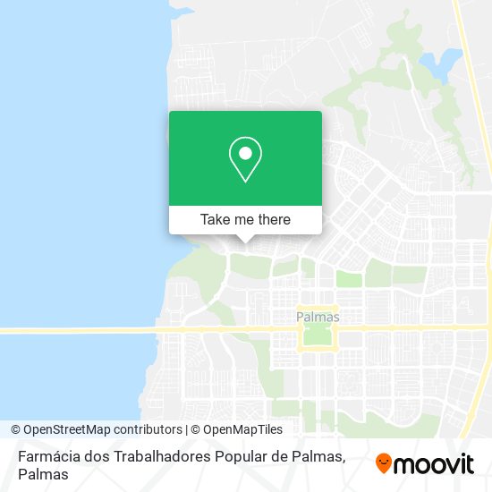 Farmácia dos Trabalhadores Popular de Palmas map