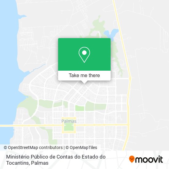 Ministério Público de Contas do Estado do Tocantins map