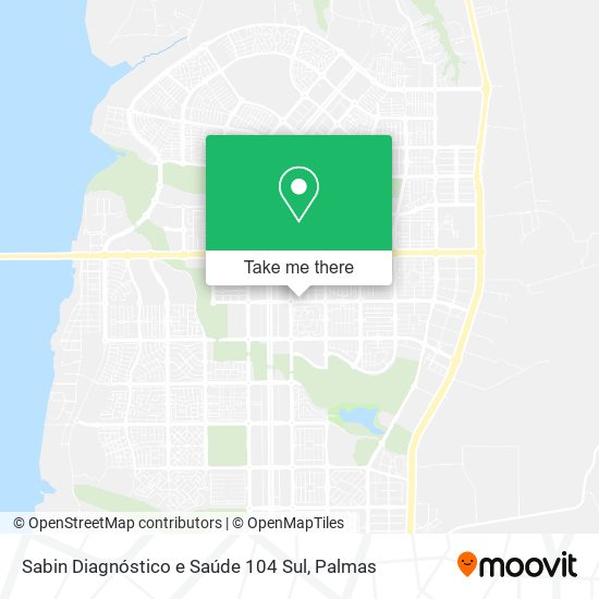 Sabin Diagnóstico e Saúde 104 Sul map