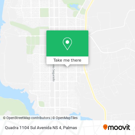 Quadra 1104 Sul Avenida NS 4 map