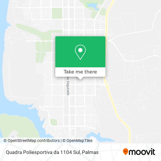 Quadra Poliesportiva da 1104 Sul map