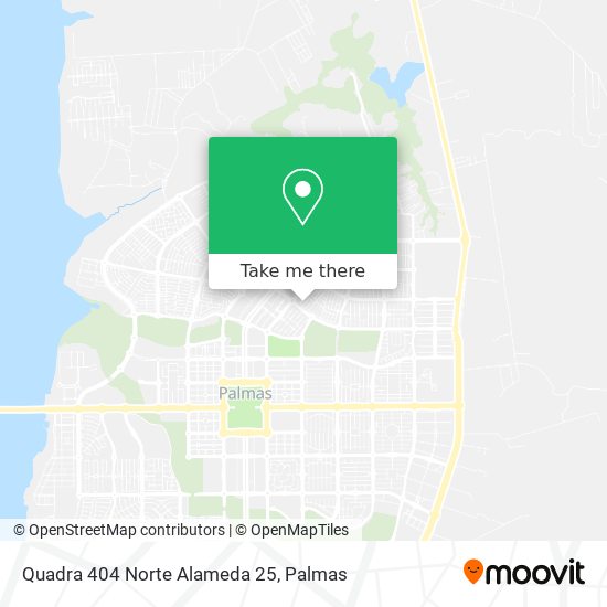 Mapa Quadra 404 Norte Alameda 25