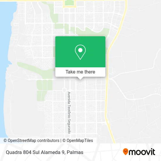 Quadra 804 Sul Alameda 9 map