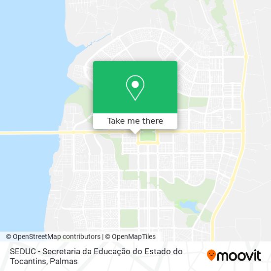 SEDUC - Secretaria da Educação do Estado do Tocantins map