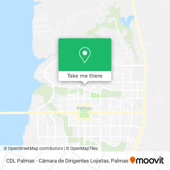 CDL Palmas - Câmara de Dirigentes Lojistas map