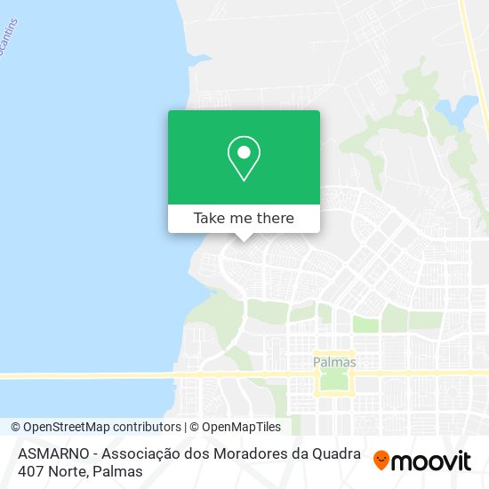ASMARNO - Associação dos Moradores da Quadra 407 Norte map