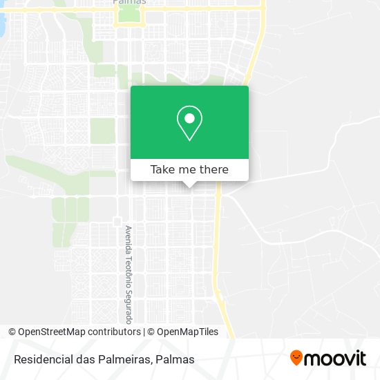 Mapa Residencial das Palmeiras