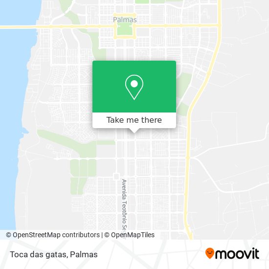 Mapa Toca das gatas