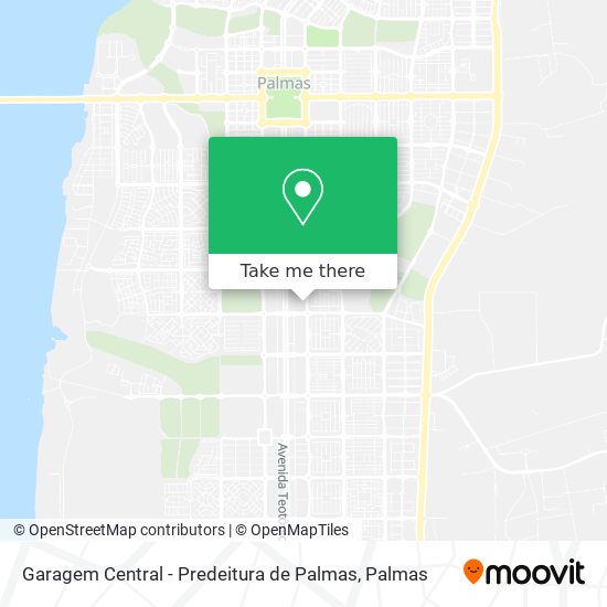 Garagem Central - Predeitura de Palmas map