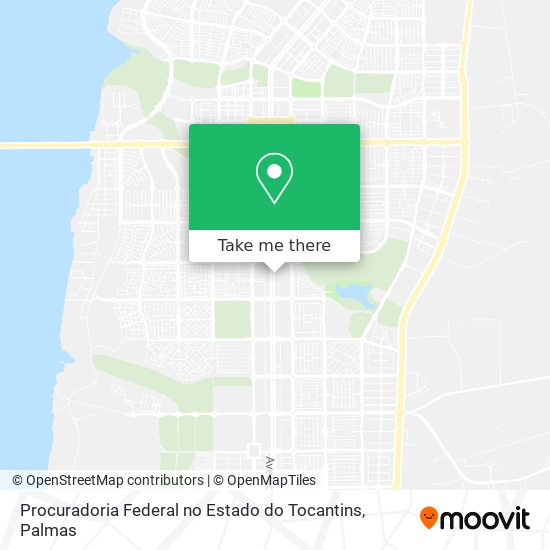 Procuradoria Federal no Estado do Tocantins map