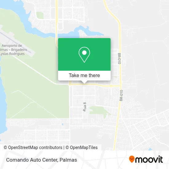 Comando Auto Center map
