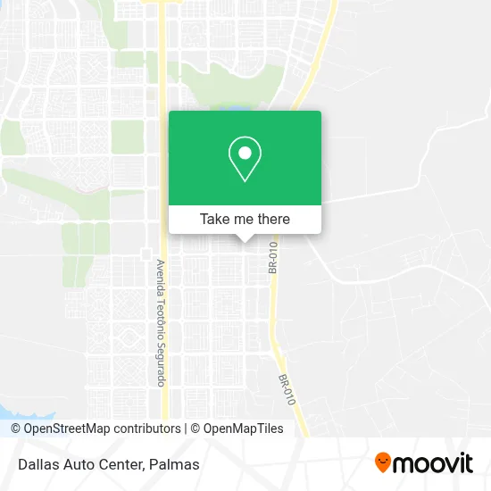 Dallas Auto Center map