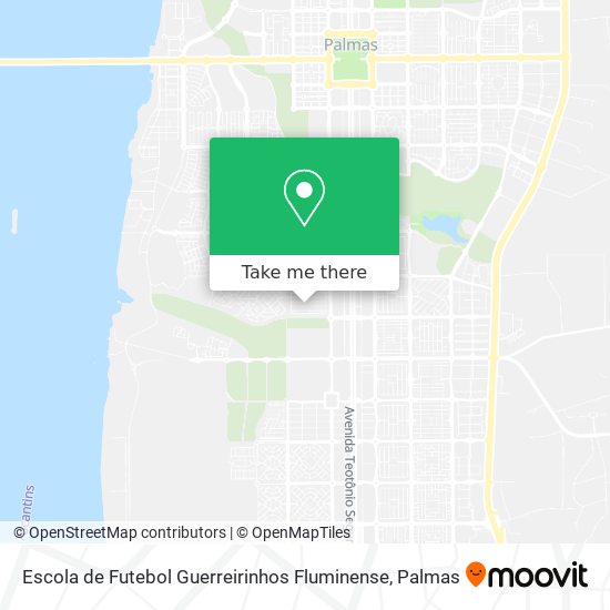 Mapa Escola de Futebol Guerreirinhos Fluminense