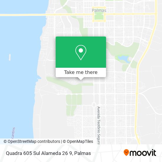 Quadra 605 Sul Alameda 26 9 map