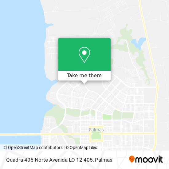 Mapa Quadra 405 Norte Avenida LO 12 405