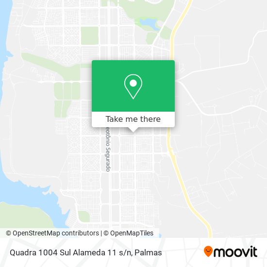 Quadra 1004 Sul Alameda 11 s/n map