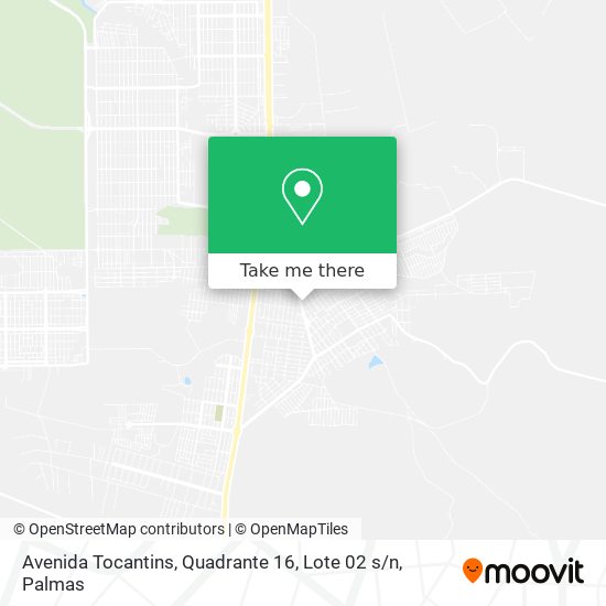 Avenida Tocantins, Quadrante 16, Lote 02 s / n map