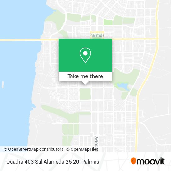 Mapa Quadra 403 Sul Alameda 25 20