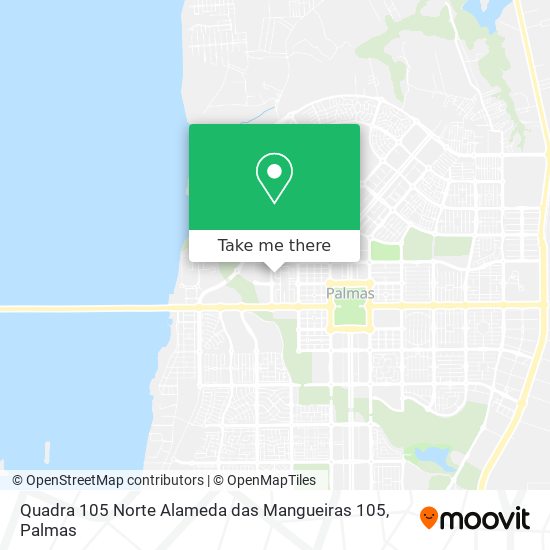 Quadra 105 Norte Alameda das Mangueiras 105 map