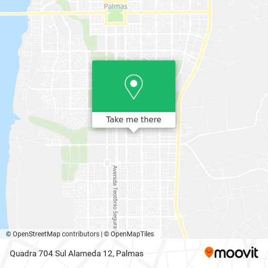 Quadra 704 Sul Alameda 12 map