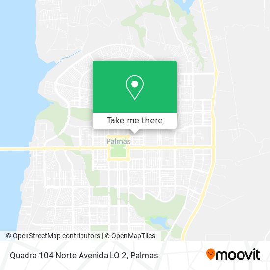 Quadra 104 Norte Avenida LO 2 map