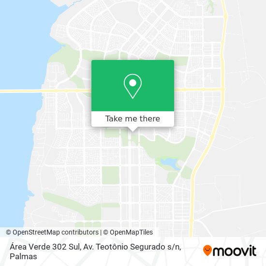 Área Verde 302 Sul, Av. Teotônio Segurado s / n map