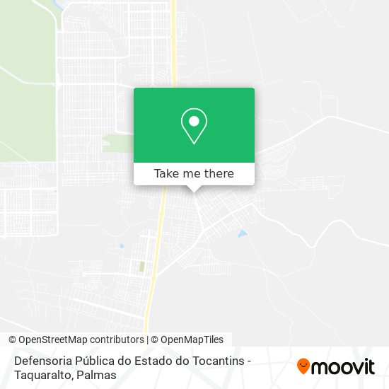 Defensoria Pública do Estado do Tocantins - Taquaralto map