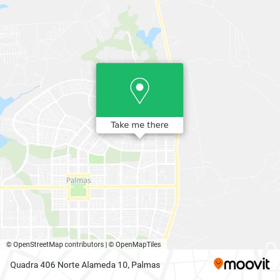 Mapa Quadra 406 Norte Alameda 10
