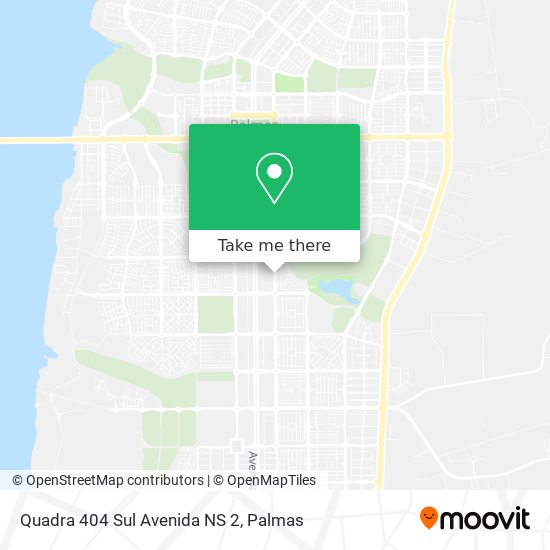 Mapa Quadra 404 Sul Avenida NS 2