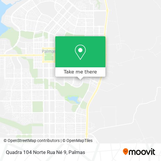 Mapa Quadra 104 Norte Rua Né 9