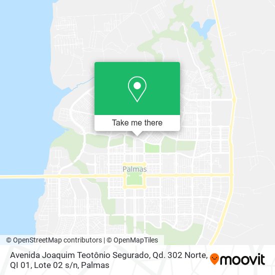 Avenida Joaquim Teotônio Segurado, Qd. 302 Norte, QI 01, Lote 02 s / n map