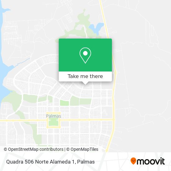 Quadra 506 Norte Alameda 1 map