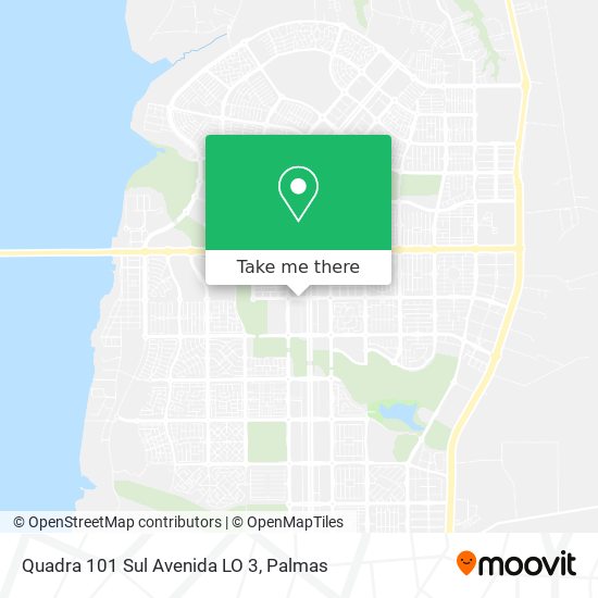 Quadra 101 Sul Avenida LO 3 map