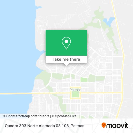 Quadra 303 Norte Alameda 03 108 map