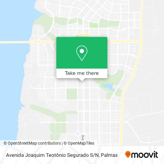 Mapa Avenida Joaquim Teotônio Segurado S / N