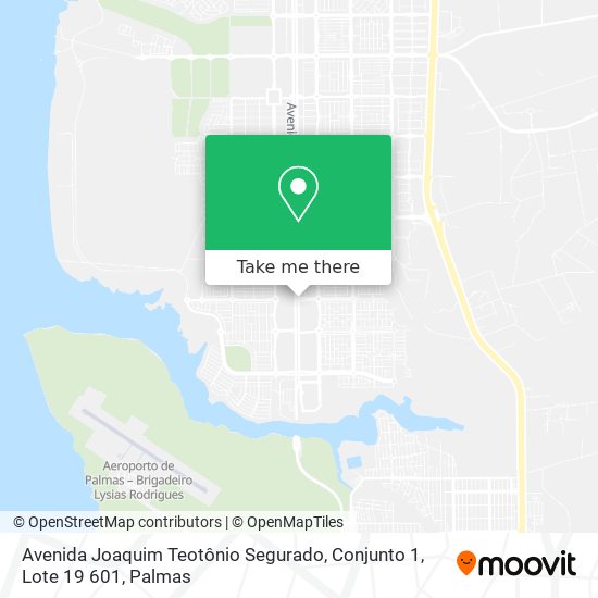 Mapa Avenida Joaquim Teotônio Segurado, Conjunto 1, Lote 19 601